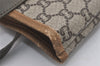 Authentic GUCCI Vintage GG Plus Shoulder Tote Bag GG PVC Leather Brown 1862J