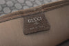 Authentic GUCCI Vintage GG Plus Shoulder Tote Bag GG PVC Leather Brown 1862J