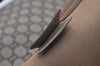 Authentic GUCCI Vintage GG Plus Shoulder Tote Bag GG PVC Leather Brown 1862J