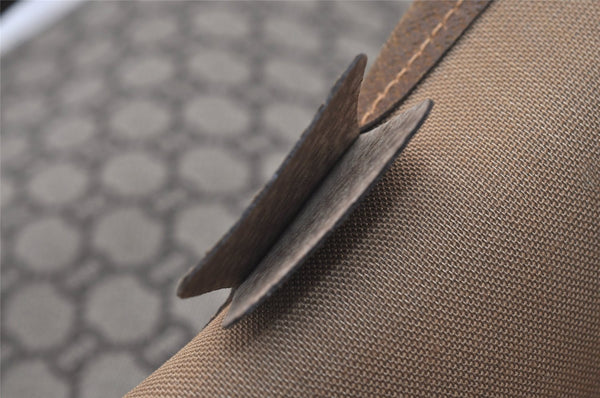 Authentic GUCCI Vintage GG Plus Shoulder Tote Bag GG PVC Leather Brown 1862J