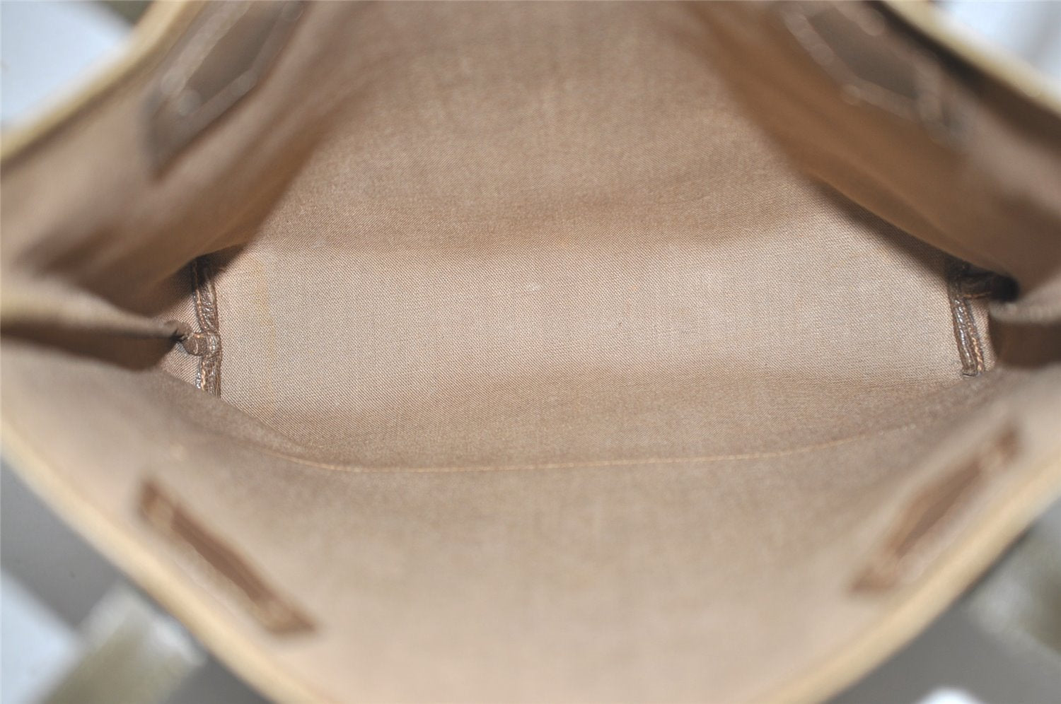 Authentic GUCCI Vintage GG Plus Shoulder Tote Bag GG PVC Leather Brown 1862J