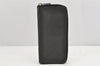 Authentic Louis Vuitton Taiga Zippy Wallet Vertical Long Black M32822 LV 1862K