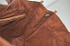 Authentic HERMES Vintage Fourre Tout PM Hand Tote Bag Canvas Brown 1863J