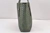 Authentic BOTTEGA VENETA Intrecciato Leather Shoulder Hand Tote Bag Green 1863K