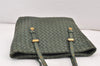 Authentic BOTTEGA VENETA Intrecciato Leather Shoulder Hand Tote Bag Green 1863K