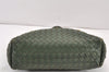 Authentic BOTTEGA VENETA Intrecciato Leather Shoulder Hand Tote Bag Green 1863K