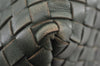Authentic BOTTEGA VENETA Intrecciato Leather Shoulder Hand Tote Bag Green 1863K