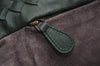 Authentic BOTTEGA VENETA Intrecciato Leather Shoulder Hand Tote Bag Green 1863K