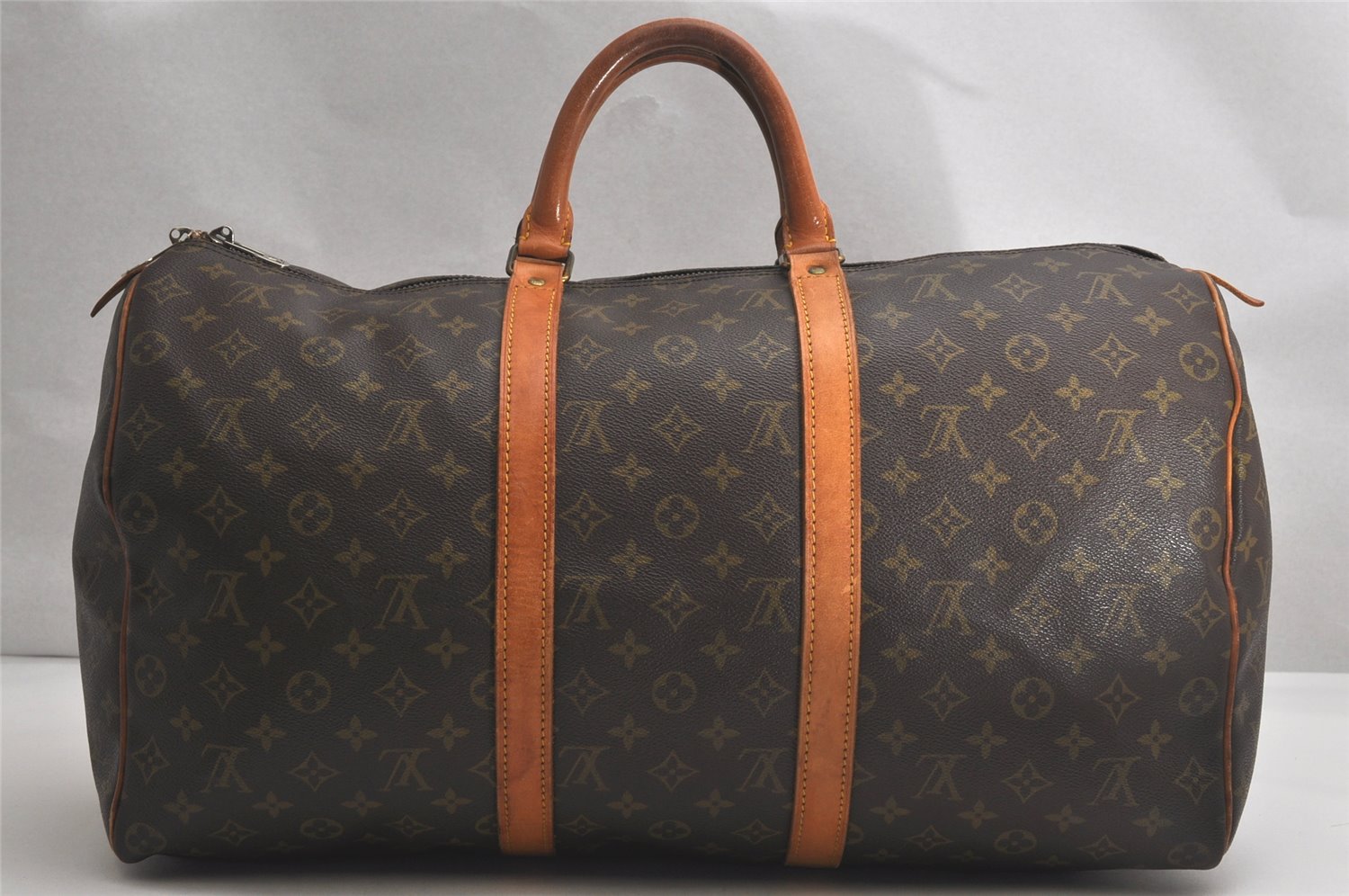 Authentic Louis Vuitton Monogram Keepall 50 Travel Boston Bag M41426 LV 1864K