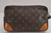 Authentic Louis Vuitton Monogram Marly Dragonne GM M51825 Clutch Hand Bag 1865J