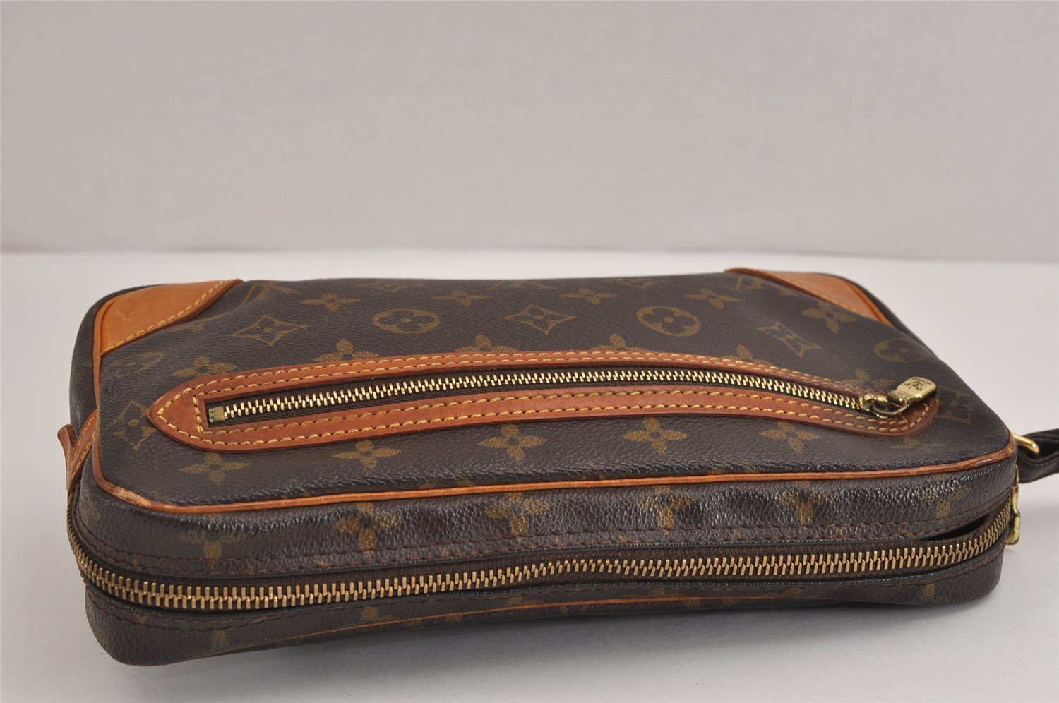 Authentic Louis Vuitton Monogram Marly Dragonne GM M51825 Clutch Hand Bag 1865J