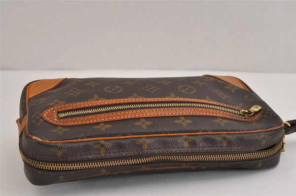 Authentic Louis Vuitton Monogram Marly Dragonne GM M51825 Clutch Hand Bag 1865J