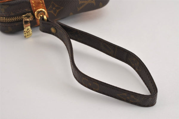 Authentic Louis Vuitton Monogram Marly Dragonne GM M51825 Clutch Hand Bag 1865J