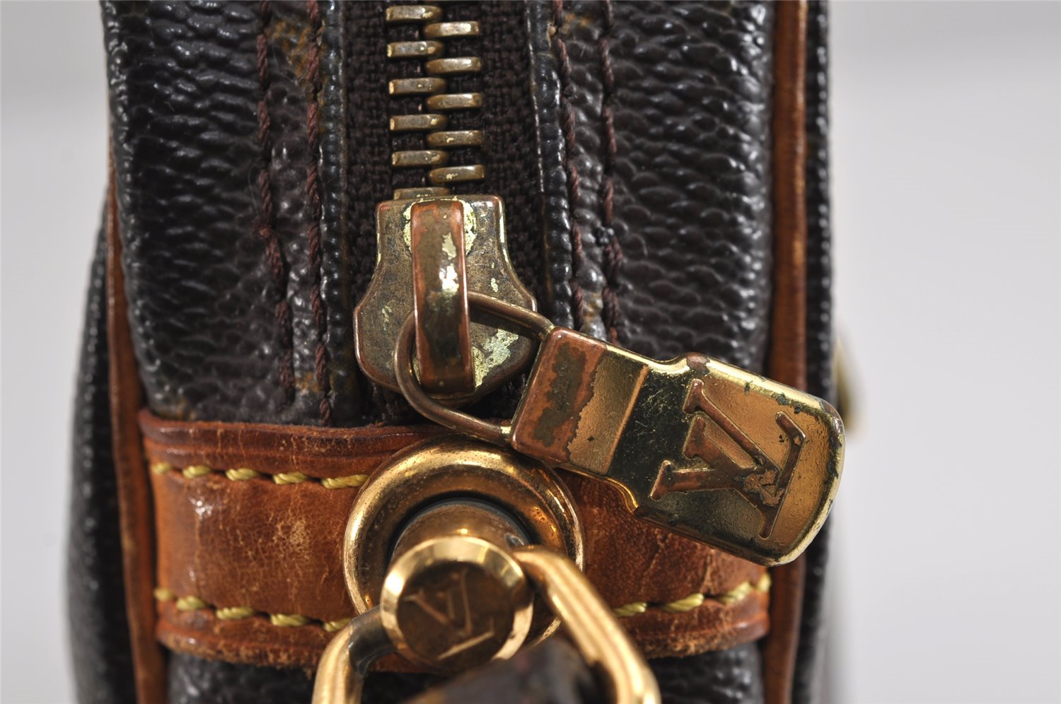 Authentic Louis Vuitton Monogram Marly Dragonne GM M51825 Clutch Hand Bag 1865J