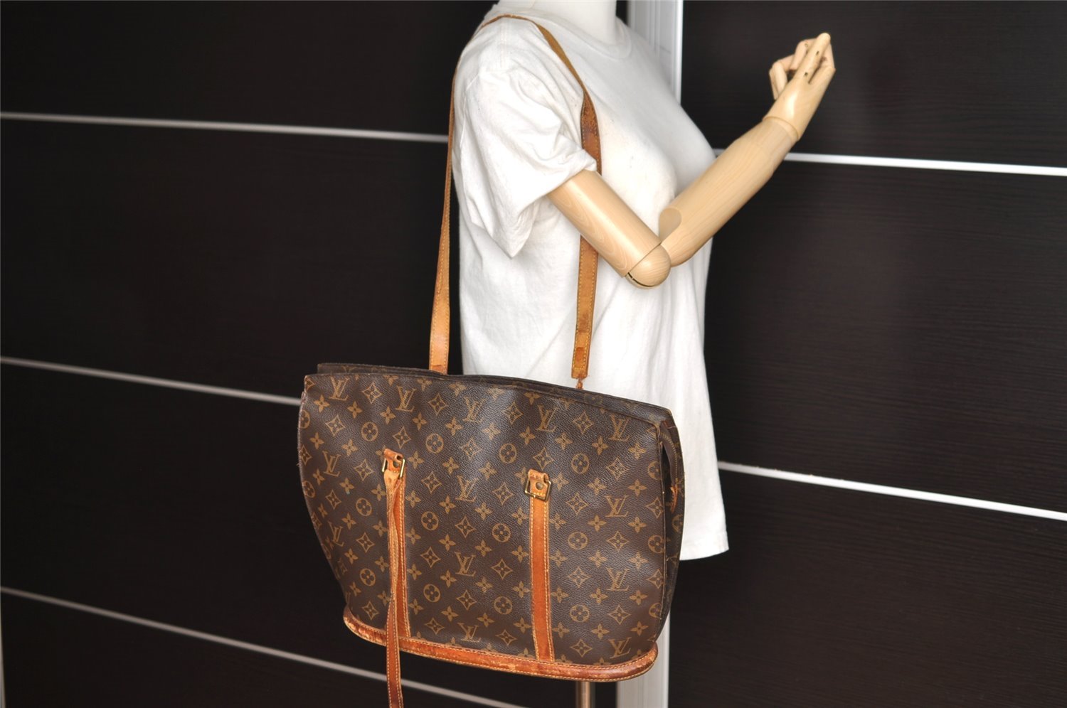 Authentic Louis Vuitton Monogram Babylone Shoulder Tote Bag M51102 LV Junk 1866I