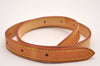 Authentic Louis Vuitton Leather Shoulder Strap For Bucket PM 27.6" Beige 1866J