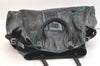 Authentic FENDI Etniko Vintage Hand Tote Bag Punching Enamel Black Junk 1866K