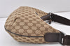 Authentic GUCCI Shoulder Cross Body Bag GG Canvas Leather 181092 Brown 1868K