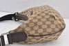 Authentic GUCCI Shoulder Cross Body Bag GG Canvas Leather 181092 Brown 1868K