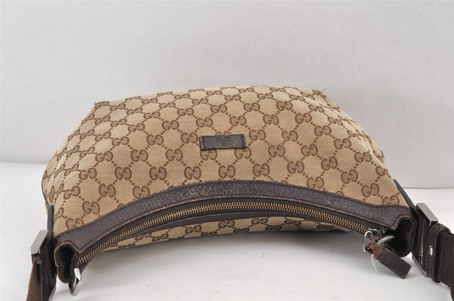 Authentic GUCCI Shoulder Cross Body Bag GG Canvas Leather 181092 Brown 1868K