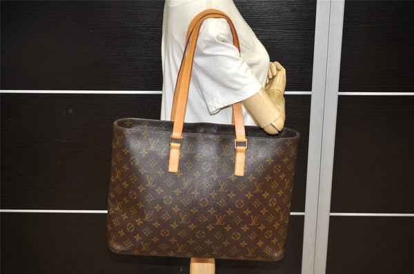 Authentic Louis Vuitton Monogram Luco Shoulder Tote Bag M51155 LV 1869K