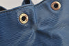 Authentic Louis Vuitton Epi Noe Shoulder Drawstring Bag Blue M44005 LV 1872I