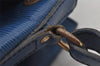 Authentic Louis Vuitton Epi Noe Shoulder Drawstring Bag Blue M44005 LV 1872I