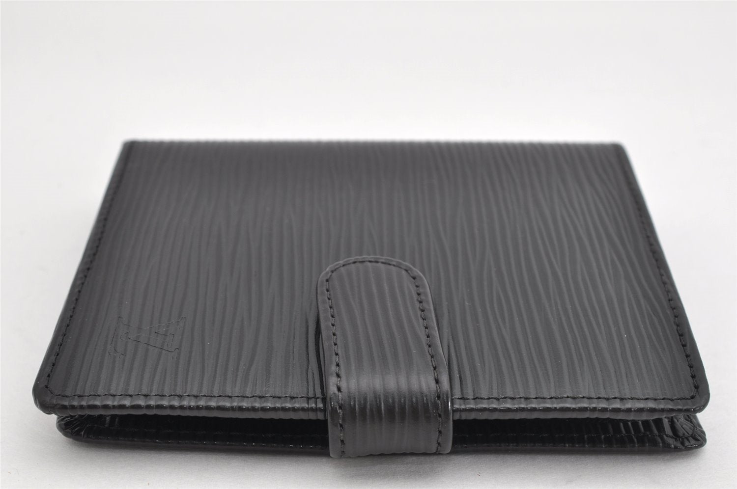 Authentic Louis Vuitton Epi Porte Billets Compact Wallet Black M63552 LV 1872K