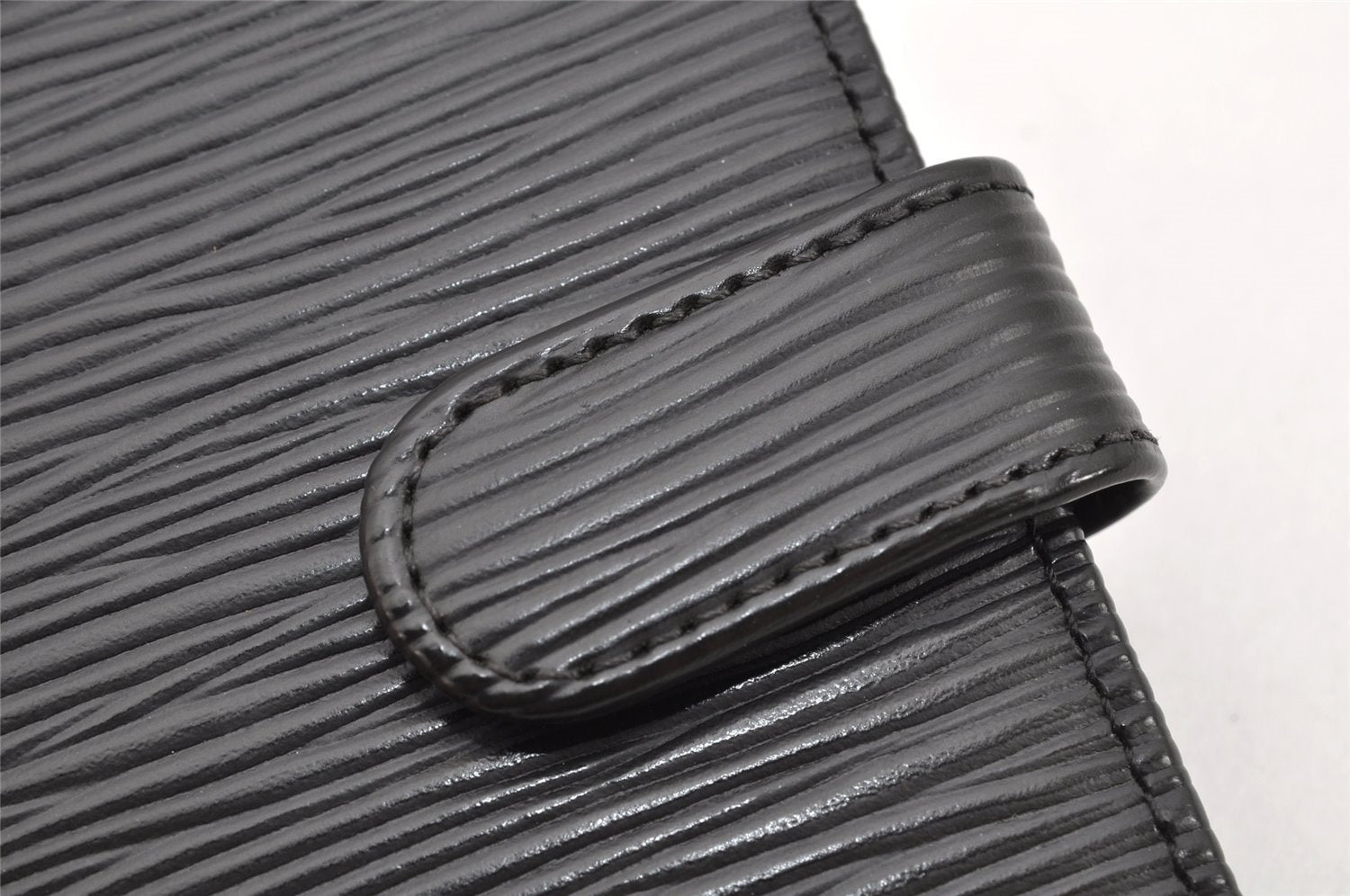 Authentic Louis Vuitton Epi Porte Billets Compact Wallet Black M63552 LV 1872K