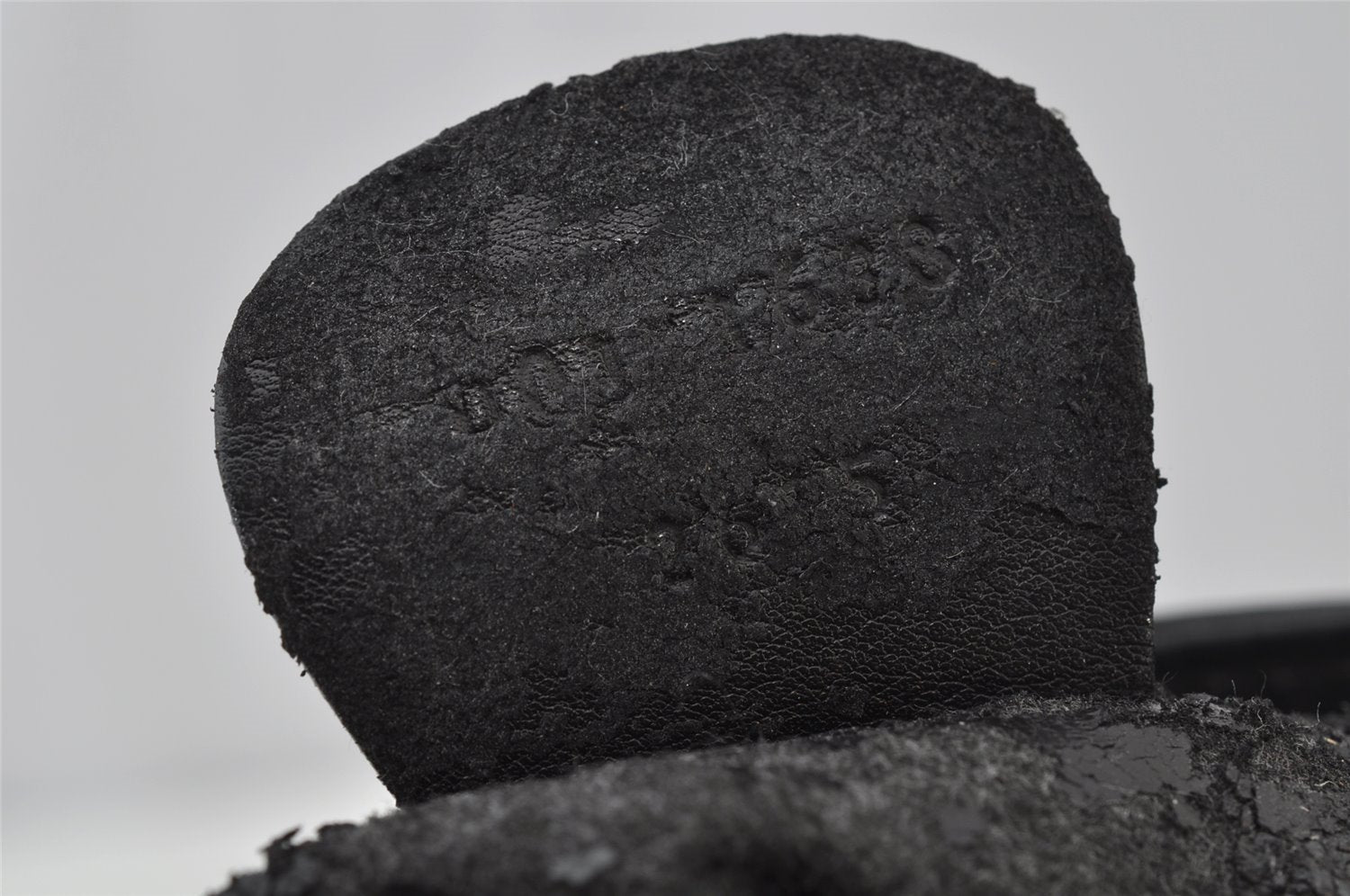 Authentic GUCCI Vintage Bamboo Shoulder Hand Bag Purse Leather Black Junk 1875J