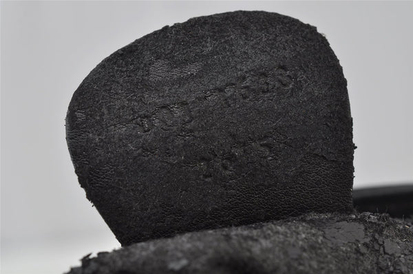 Authentic GUCCI Vintage Bamboo Shoulder Hand Bag Purse Leather Black Junk 1875J