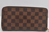 Authentic Louis Vuitton Damier Zippy Long Wallet Purse N60015 LV 1875K