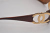 Authentic CHANEL Vintage Sunglasses CoCo Mark Plastic 6014 Brown 1876I