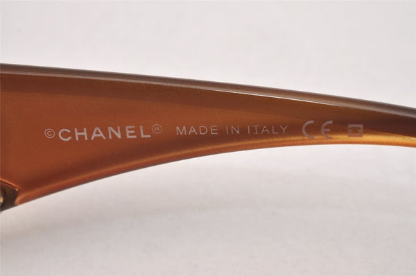 Authentic CHANEL Vintage Sunglasses CoCo Mark Plastic 6014 Brown 1876I