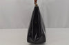 Authentic GUCCI Vintage Bamboo Shoulder Hand Bag Purse Leather Black 1876J