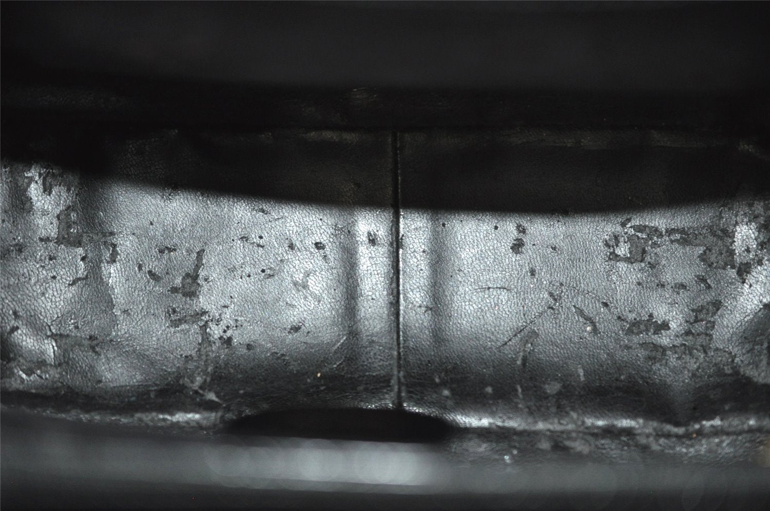 Authentic GUCCI Vintage Bamboo Shoulder Hand Bag Purse Leather Black 1876J