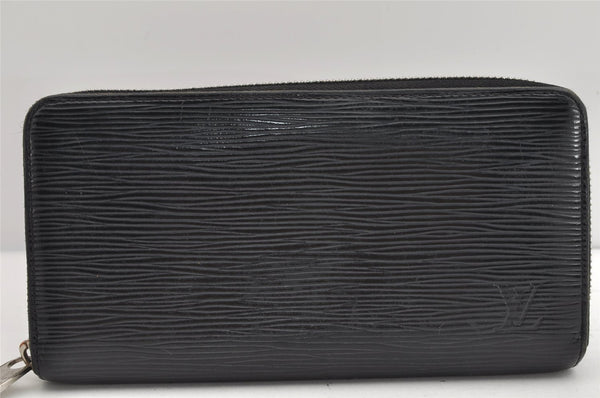Authentic Louis Vuitton Epi Zippy Long Wallet Purse Black M60072 LV 1876K