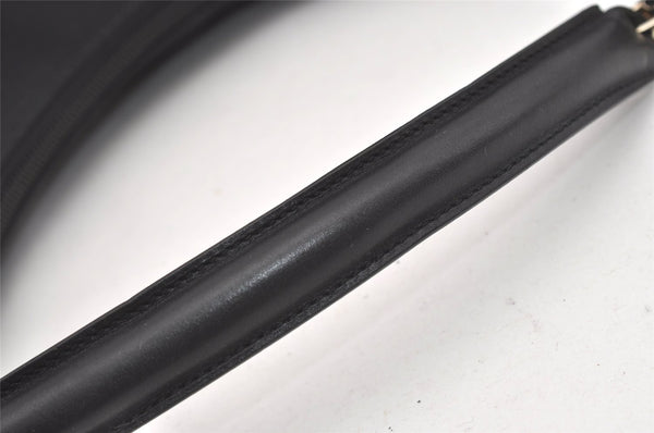 Authentic GUCCI Vintage Shoulder Hand Bag Nylon Leather 0014158 Black 1878J