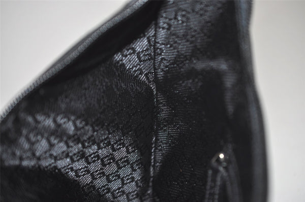 Authentic GUCCI Vintage Shoulder Hand Bag Nylon Leather 0014158 Black 1878J
