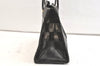 Authentic FENDI Pequin Check Shoulder Toe Bag Vinyl Leather Black Junk 1878K