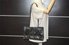 Authentic FENDI Pequin Check Shoulder Toe Bag Vinyl Leather Black Junk 1878K