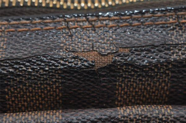 Authentic Louis Vuitton Damier Ravello GM Shoulder Bag N60006 LV 1879I