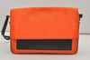 Authentic GUCCI Vintage Shoulder Hand Bag Purse Nylon Leather Orange 1879J