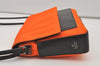 Authentic GUCCI Vintage Shoulder Hand Bag Purse Nylon Leather Orange 1879J