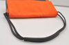 Authentic GUCCI Vintage Shoulder Hand Bag Purse Nylon Leather Orange 1879J