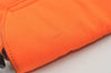 Authentic GUCCI Vintage Shoulder Hand Bag Purse Nylon Leather Orange 1879J