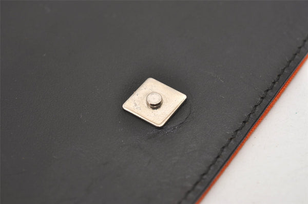 Authentic GUCCI Vintage Shoulder Hand Bag Purse Nylon Leather Orange 1879J