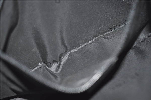 Authentic GUCCI Vintage Shoulder Hand Bag Purse Nylon Leather Orange 1879J