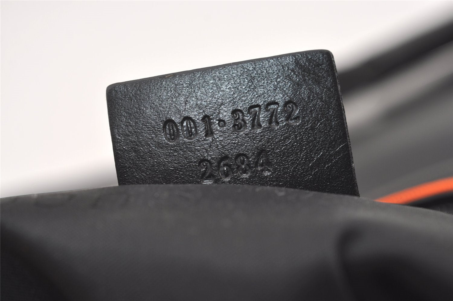 Authentic GUCCI Vintage Shoulder Hand Bag Purse Nylon Leather Orange 1879J