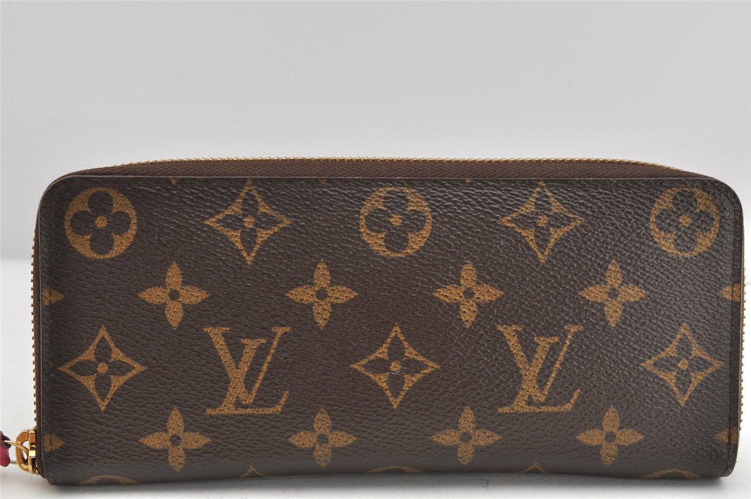 Authentic Louis Vuitton Monogram Portefeuille Clemence Wallet M60742 LV 1879K